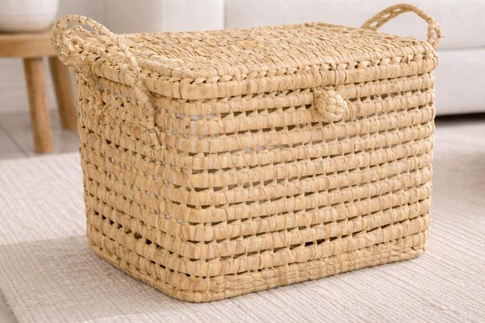 Small Wicker Storage Chest 30 cm – Toy Box and Organizer - Image 3
