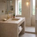 Brushed Brass Bathroom Faucet – Modern Single-Handle Sink Mixer Tap - Image 2