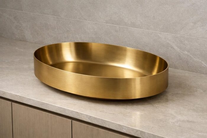 Rustic Antique Copper Sink Basin - Image 3