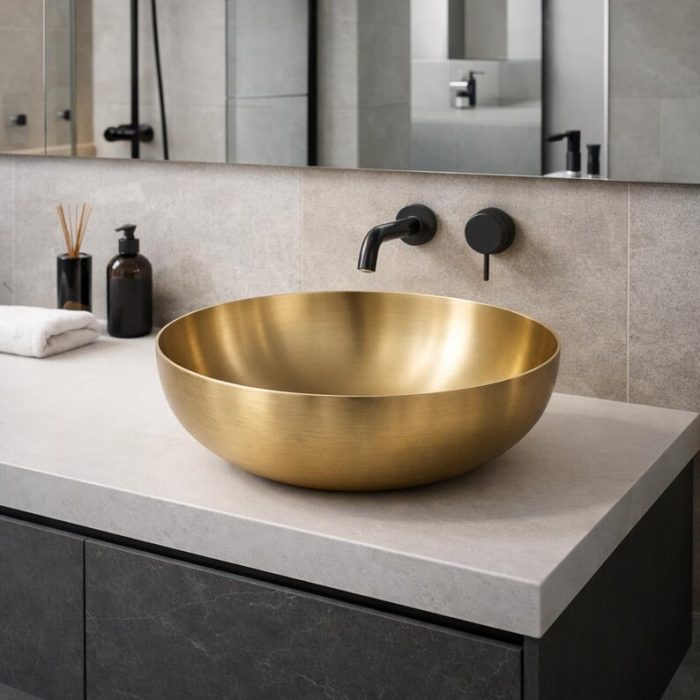 Handmade Antique Copper Sink Bowl - Image 3