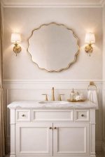 Handmade Round Brass Wall Mirror | Minimalist Home Decor - Image 4