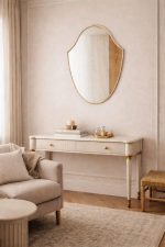 Handcrafted Octagonal Brass Mirror – Gold Frame Moroccan Bathroom Wall Mirror - Image 7