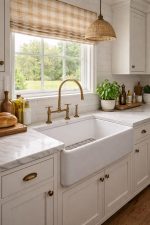 Handcrafted Aged Brass Bridge Kitchen Faucet with Side Sprayer and Sink Drain