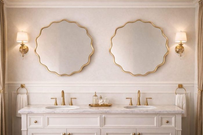 Handmade Round Brass Wall Mirror | Minimalist Home Decor - Image 6