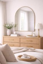 Handcrafted Arched Brass Mirror – Gold Frame Wall Mirror for Bedroom & Entryway - Image 5