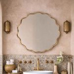 Handmade Round Brass Wall Mirror | Minimalist Home Decor