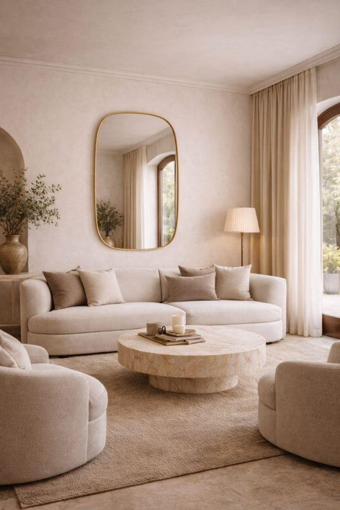 Handmade Moroccan Brass Arched Mirror | Gold Frame Bathroom Mirror - Image 6