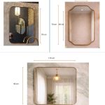 3 Brass Mirrors