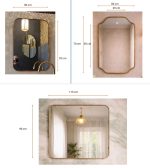 3 Brass Mirrors