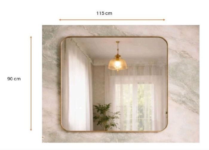 3 Brass Mirrors - Image 3