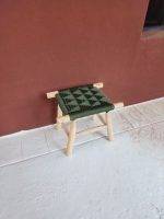 Small Handmade Bench handcrafted from solid wood for entryway, bedroom, and living room