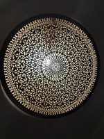 Ornate Brass Medallion Wall Light handcrafted from solid brass with intricate pierced floral detailing