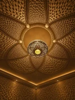 Moroccan brass pendant light handmade brass hanging lamp