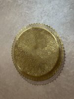 Round Filigree Brass Wall Light with intricate hand-perforated brass design