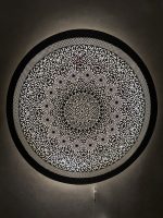 Moroccan Brass Wall Light – Handmade Round Pierced Brass Decorative Sconce - Image 11